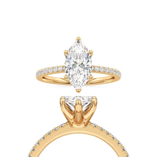 Orla Round Pave Band Solitaire