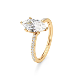 Orla Round Pave Band Solitaire