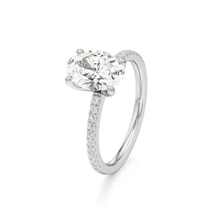 Orla Round Pave Band Solitaire