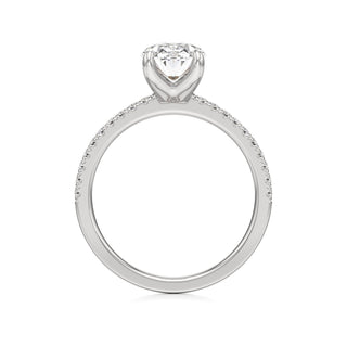 Orla Round Pave Band Solitaire