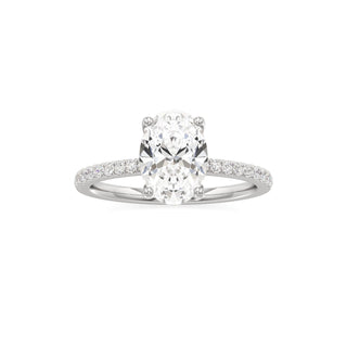 Orla Round Pave Band Solitaire