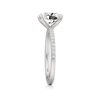 Orla Round Pave Band Solitaire