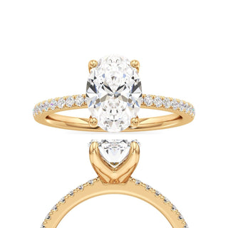 Orla Round Pave Band Solitaire