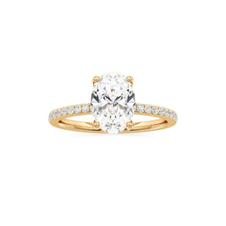 Orla Round Pave Band Solitaire