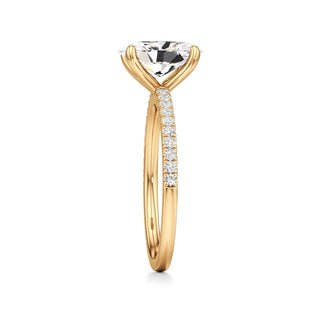 Orla Round Pave Band Solitaire