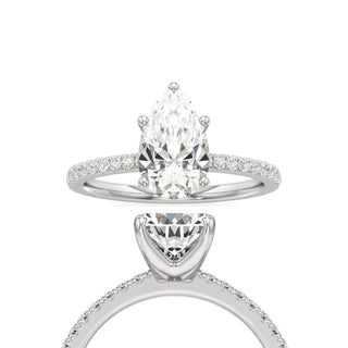 Orla Round Pave Band Solitaire