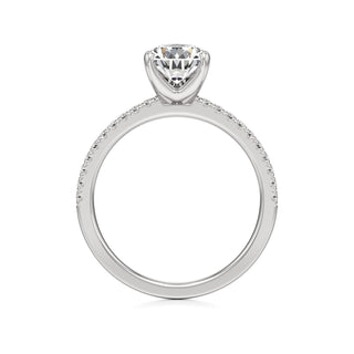 Orla Round Pave Band Solitaire