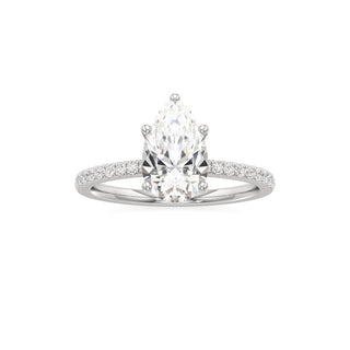 Orla Round Pave Band Solitaire