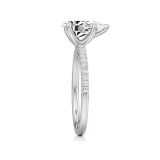 Orla Round Pave Band Solitaire