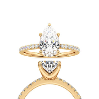 Orla Round Pave Band Solitaire