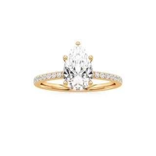Orla Round Pave Band Solitaire