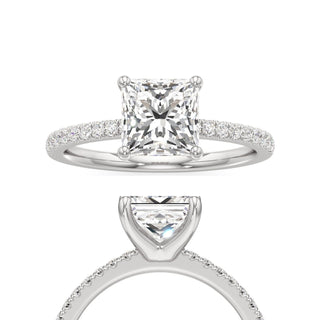 Orla Round Pave Band Solitaire