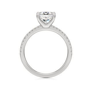 Orla Round Pave Band Solitaire