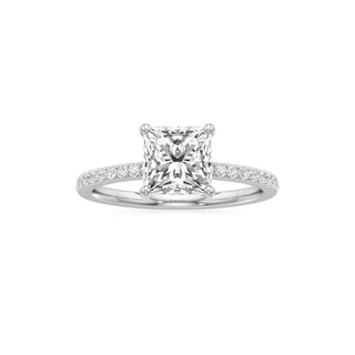 Orla Round Pave Band Solitaire