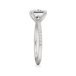 Orla Round Pave Band Solitaire