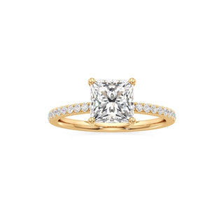 Orla Round Pave Band Solitaire