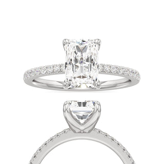 Orla Round Pave Band Solitaire