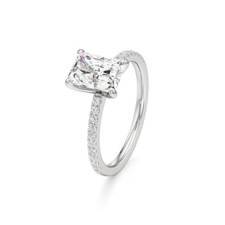 Orla Round Pave Band Solitaire