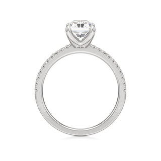 Orla Round Pave Band Solitaire