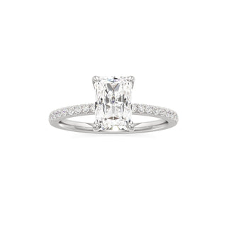 Orla Round Pave Band Solitaire