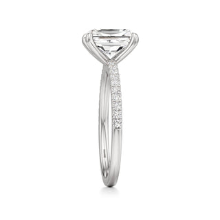 Orla Round Pave Band Solitaire