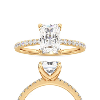 Orla Round Pave Band Solitaire