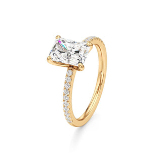 Orla Round Pave Band Solitaire