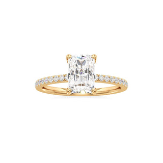 Orla Round Pave Band Solitaire