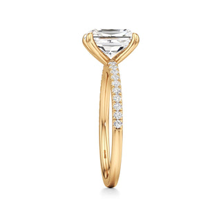 Orla Round Pave Band Solitaire