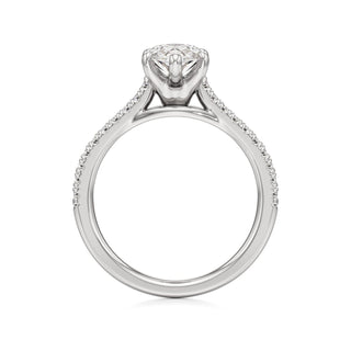 Orly Round Six Prong Pave Cathedral