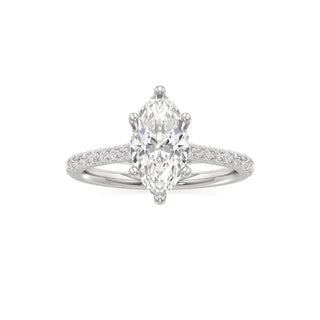 Orly Round Six Prong Pave Cathedral
