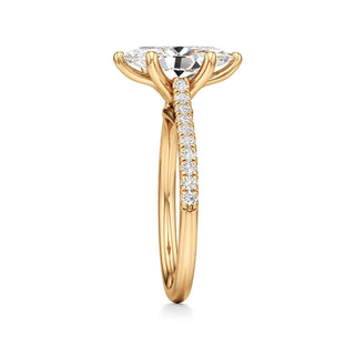 Orly Round Six Prong Pave Cathedral