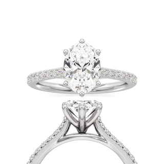 Orly Round Six Prong Pave Cathedral