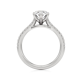 Orly Round Six Prong Pave Cathedral