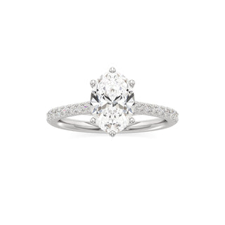 Orly Round Six Prong Pave Cathedral