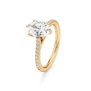 Orly Round Six Prong Pave Cathedral