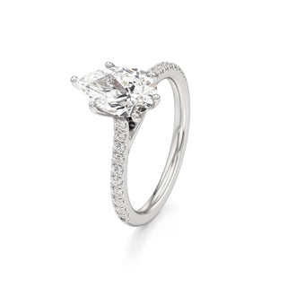 Orly Round Six Prong Pave Cathedral