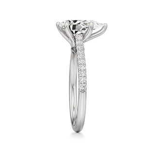Orly Round Six Prong Pave Cathedral