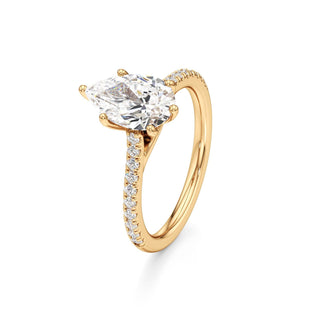 Orly Round Six Prong Pave Cathedral