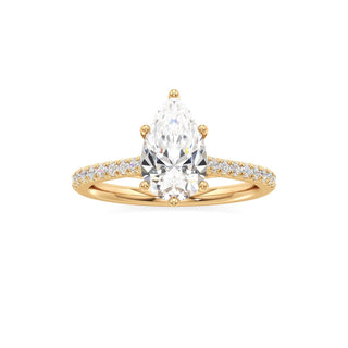 Orly Round Six Prong Pave Cathedral