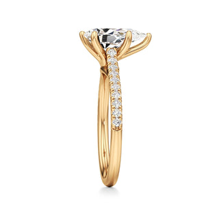 Orly Round Six Prong Pave Cathedral