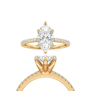 Posey Oval Six Prong Pave Band