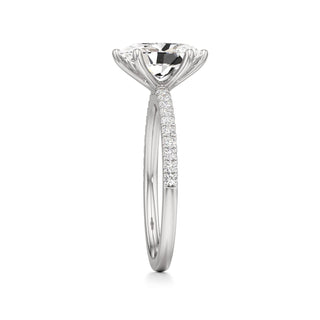 Posey Pear Six Prong Pave Band