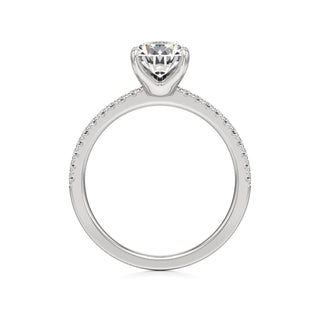 Posey Pear Six Prong Pave Band