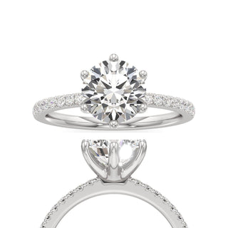 Posey Oval Six Prong Pave Band