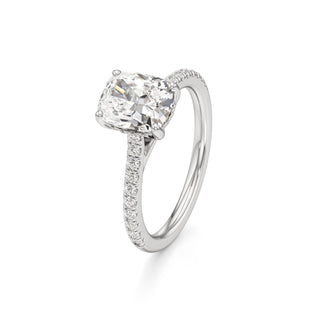 Primrose Princess Pave Band Hidden Halo