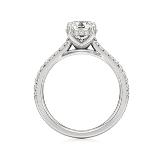 Primrose Princess Pave Band Hidden Halo