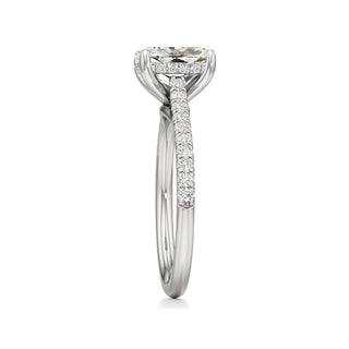 Primrose Princess Pave Band Hidden Halo