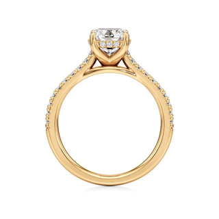 Primrose Princess Pave Band Hidden Halo