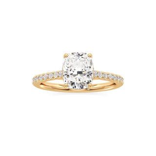 Primrose Princess Pave Band Hidden Halo